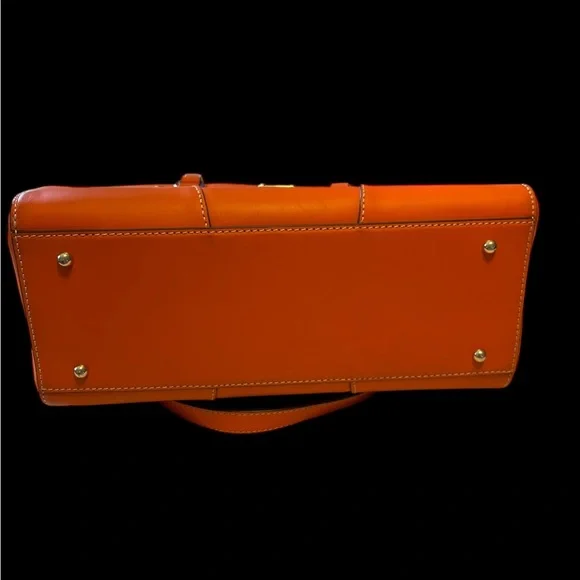 Dooney and Bourke Orange Leather Like New Bag - Picture 9 of 16